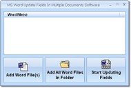 MS Word Update Fields In Multiple Documents Softwa screenshot